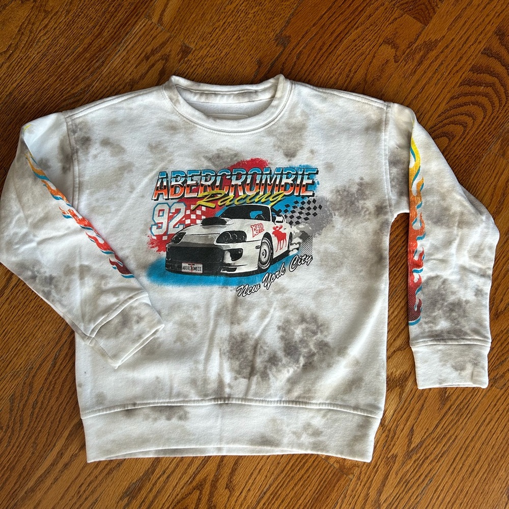 Abercrombie kid sweatshirt and shirt 7/8